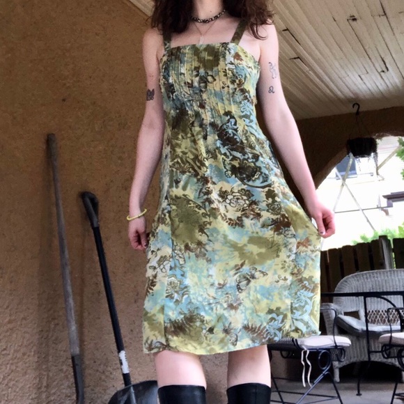 y2k long green dress!!! - Picture 3 of 3